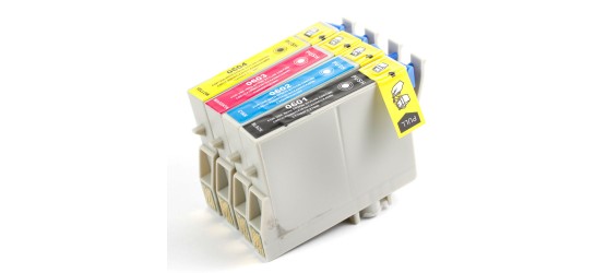 Complete set of 4 Epson T060 Compatible Inkjet Cartridges